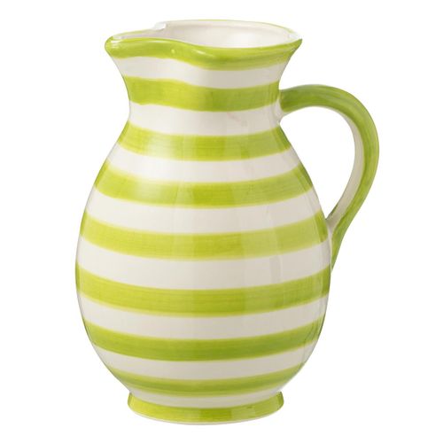 Pichet En Céramique "granada Rayure" 1,6l Vert