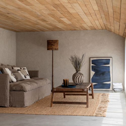 Tableau Peinture Déco "pog" 82x122cm Noir et Marron