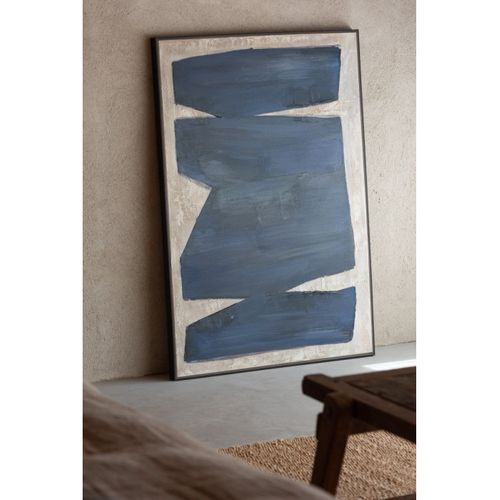 Tableau Peinture Déco "pog" 82x122cm Noir et Marron