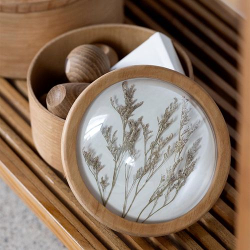 Boîte Déco En Bois "cereal" 16cm Naturel