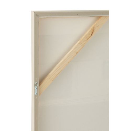 Tableau Déco "log" 102x102cm Blanc