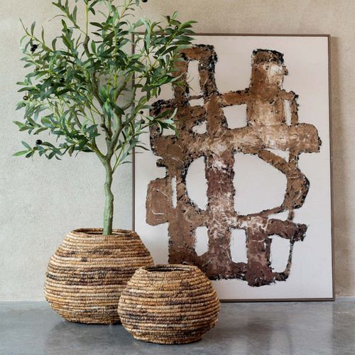 Tableau Déco "vot" 93x123cm Marron