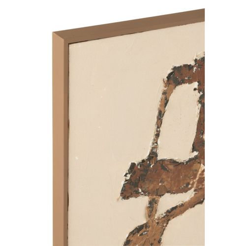 Tableau Déco "vot" 93x123cm Marron