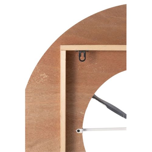 Horloge Murale Déco "sodi" 60cm Naturel et Blanc