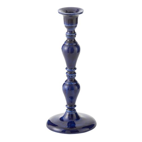 Bougeoir Design En Métal "nag" 52cm Bleu