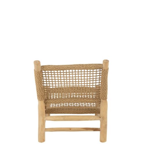 Fauteuil En Teck "vita" 85cm Naturel