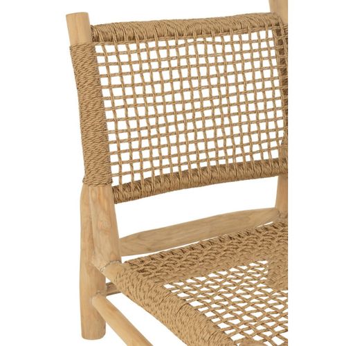 Fauteuil En Teck "vita" 85cm Naturel