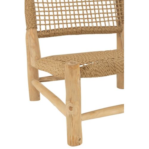 Fauteuil En Teck "vita" 85cm Naturel