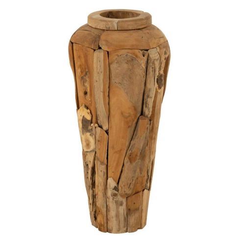 Vase Déco En Teck "scot" 92cm Naturel