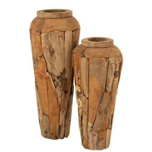 Vase Déco En Teck "scot" 113cm Naturel