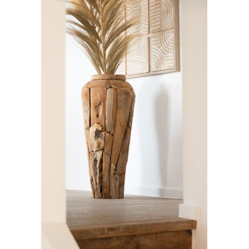 Vase Déco En Teck "scot" 113cm Naturel