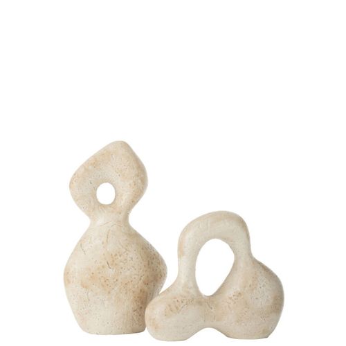 Objet Déco En Céramique "olina" 22cm Crème