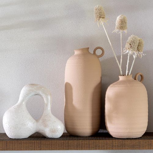 Objet Déco En Céramique "olina" 22cm Crème