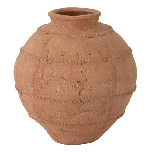 Vase Rond En Terre Cuite "kaia" 28cm Terracotta