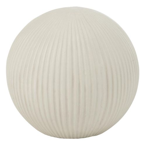 Balle Déco En Argile "maryanne" 24cm Blanc