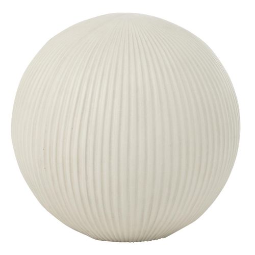 Balle Déco En Argile "maryanne" 31cm Blanc