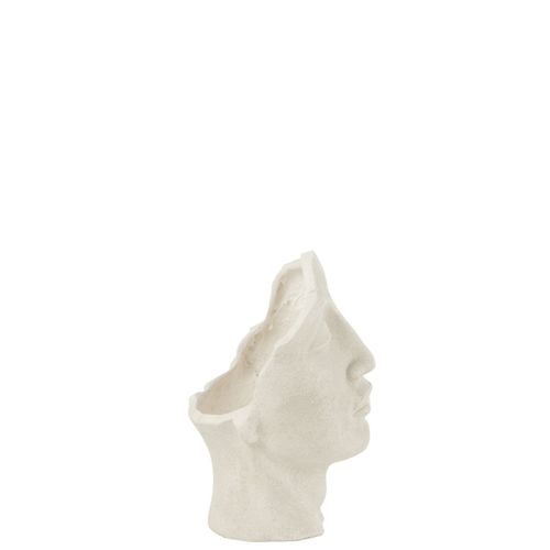 Cache-pot En Argile "david" 38cm Blanc