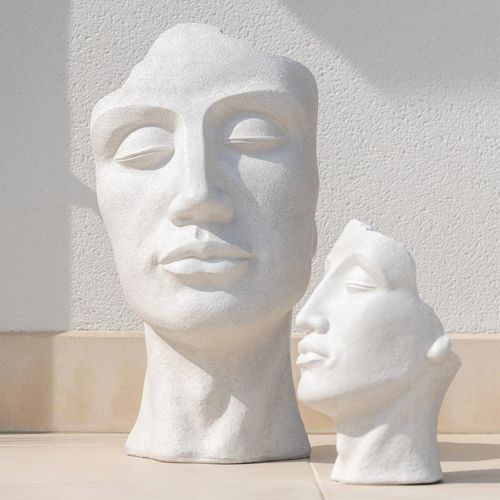 Cache-pot En Argile "david" 70cm Blanc