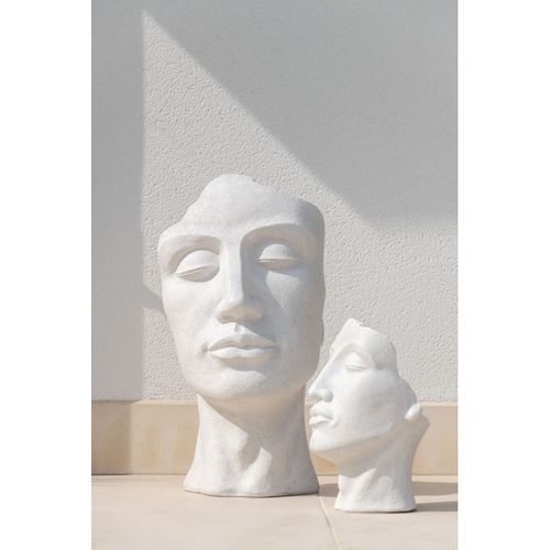 Cache-pot En Argile "david" 70cm Blanc