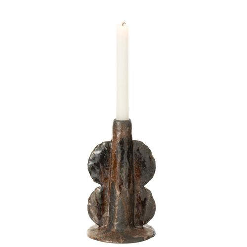 Chandelier Vase En Céramique "naga" 20cm Marron