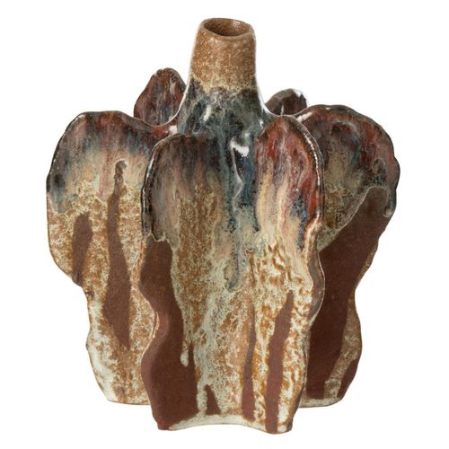 Vase Déco En Céramique "naga" 15cm Rouille