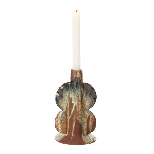 Chandelier Vase En Céramique "naga" 20cm Rouille