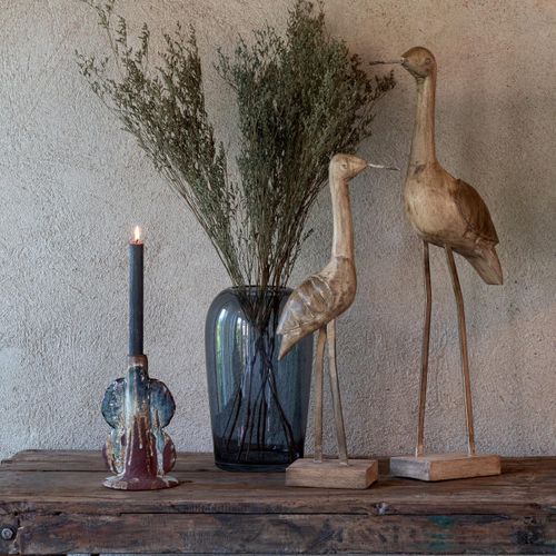 Chandelier Vase En Céramique "naga" 20cm Rouille