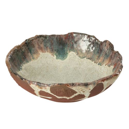 Coupelle Déco En Céramique "naga" 20cm Rouille