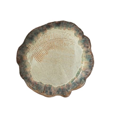 Coupelle Déco En Céramique "naga" 30cm Rouille