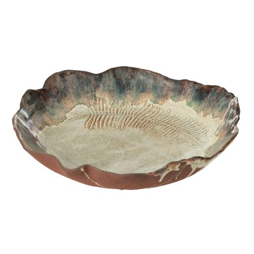 Coupelle Déco En Céramique "naga" 30cm Rouille