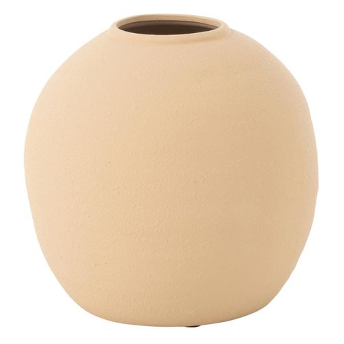 Vase Déco En Argile "cassia" 28cm Beige