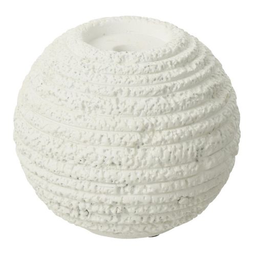 Chandelier Rond En Ciment "creta" 18cm Blanc