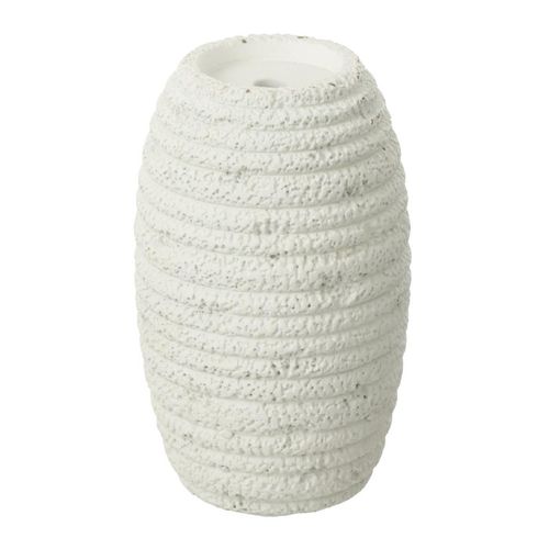 Chandelier Ovale En Ciment "creta" 26cm Blanc