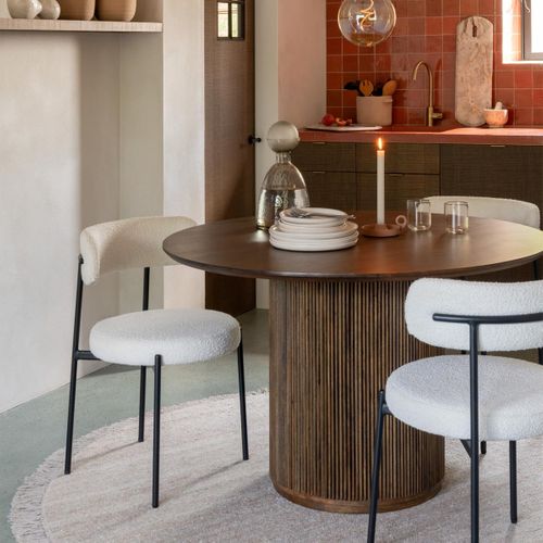 Vase Bouteille Bouchon En Verre "yoko" 34cm Grège