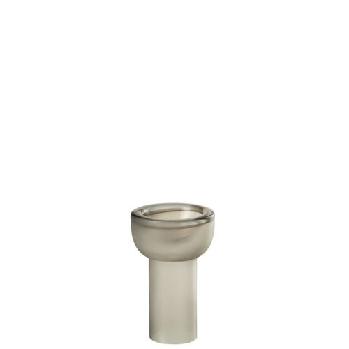 Vase Chandelier En Verre "yoko" 20cm Grège