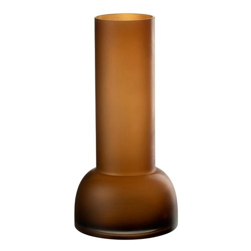 Vase Chandelier En Verre "yoko" 32cm Marron