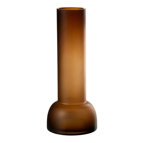 Vase Chandelier En Verre "yoko" 38cm Marron