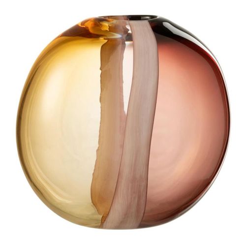 Vase Déco En En Verre "arun" 26cm Multicolore