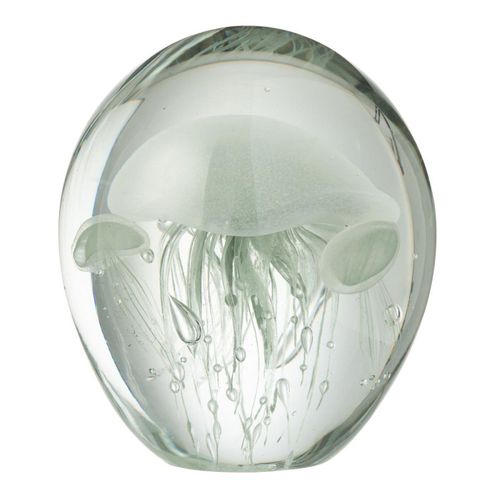 Presse-papier En Verre Méduses "calypso" 16cm Vert