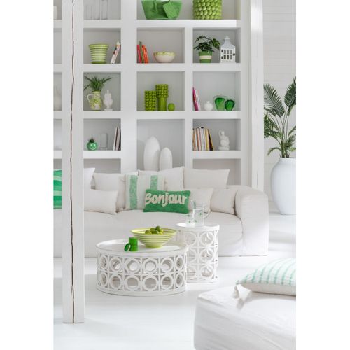 Vase Déco En Céramique "citron" 26cm Vert