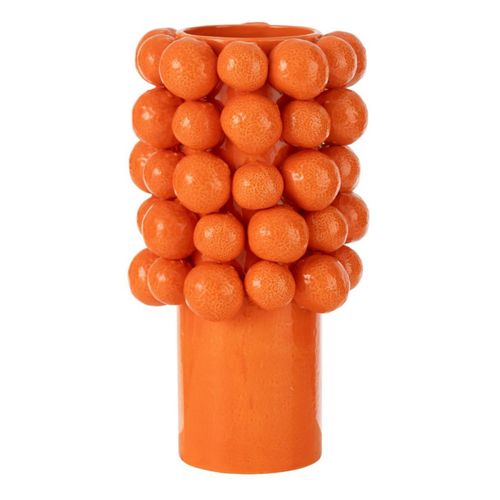 Vase Déco En Céramique "orange" 34cm Orange