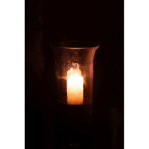 Photophore Étroit En Verre "tarifa" 30cm Bleu