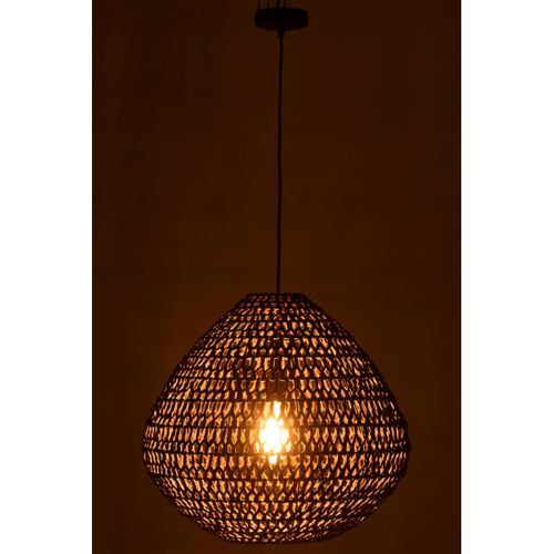Lampe Suspension Torsade "sharron" 50cm Marron
