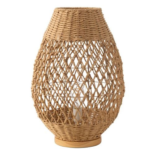 Lampe à Poser Torsade En Métal "deann" 54cm Naturel