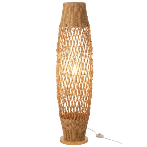 Lampadaire Torsade En Métal "deann" 119cm Naturel