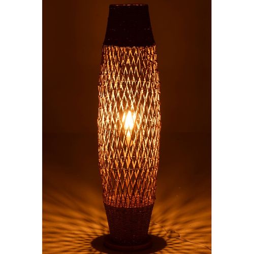 Lampadaire Torsade En Métal "deann" 119cm Naturel