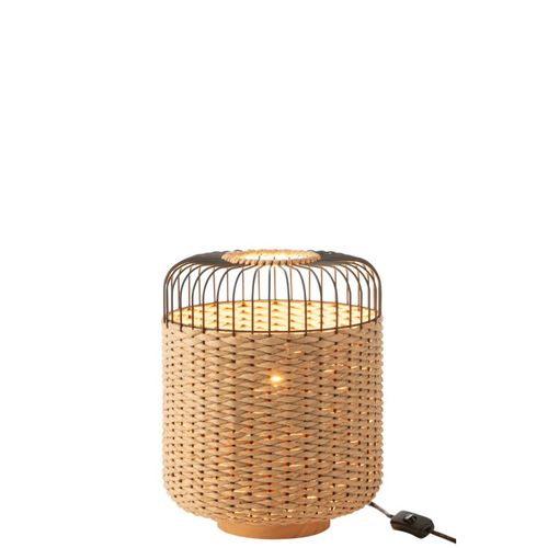 Lampe à Poser En Métal "eldon" 34cm Naturel