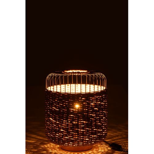 Lampe à Poser En Métal "eldon" 34cm Naturel