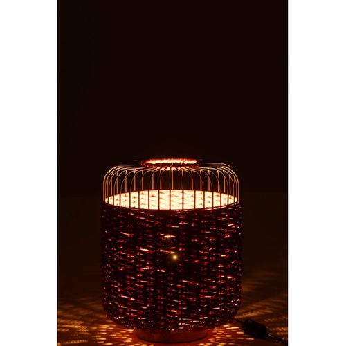 Lampe à Poser En Métal "eldon" 34cm Orange