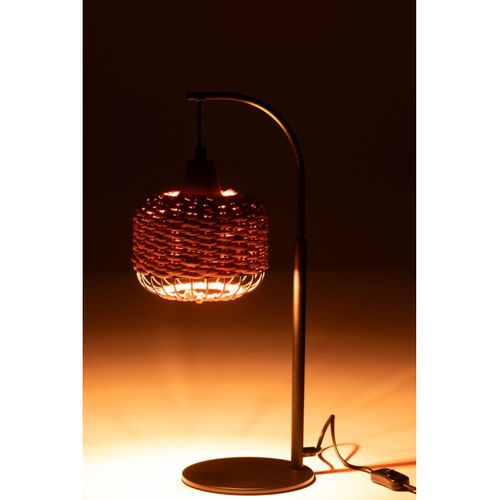 Lampe à Poser Lanterne En Métal "eldon" 52cm Orange